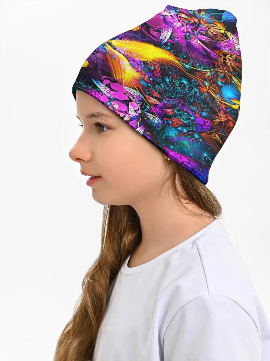 Детская шапка / ФРАКТАЛЬНЫЕ ЦВЕТЫ