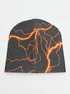 Детская шапка / KIMETSU NO YAIBA оранжевые молнии
