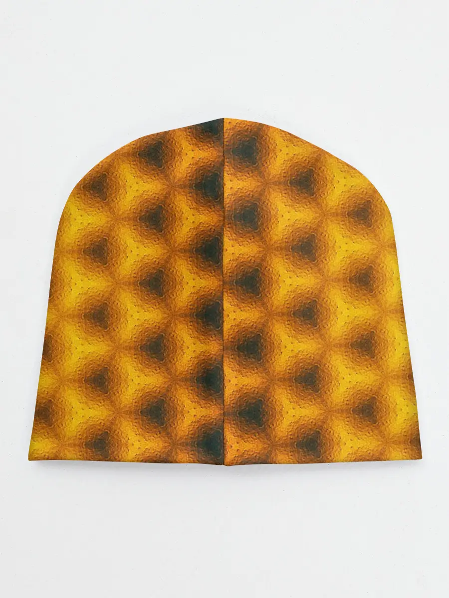 Детская шапка / Синие соты