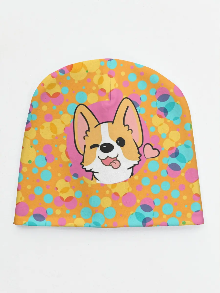 Детская шапка / Милый корги