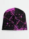 Детская шапка / Кира джоджо фиолетовые брызги