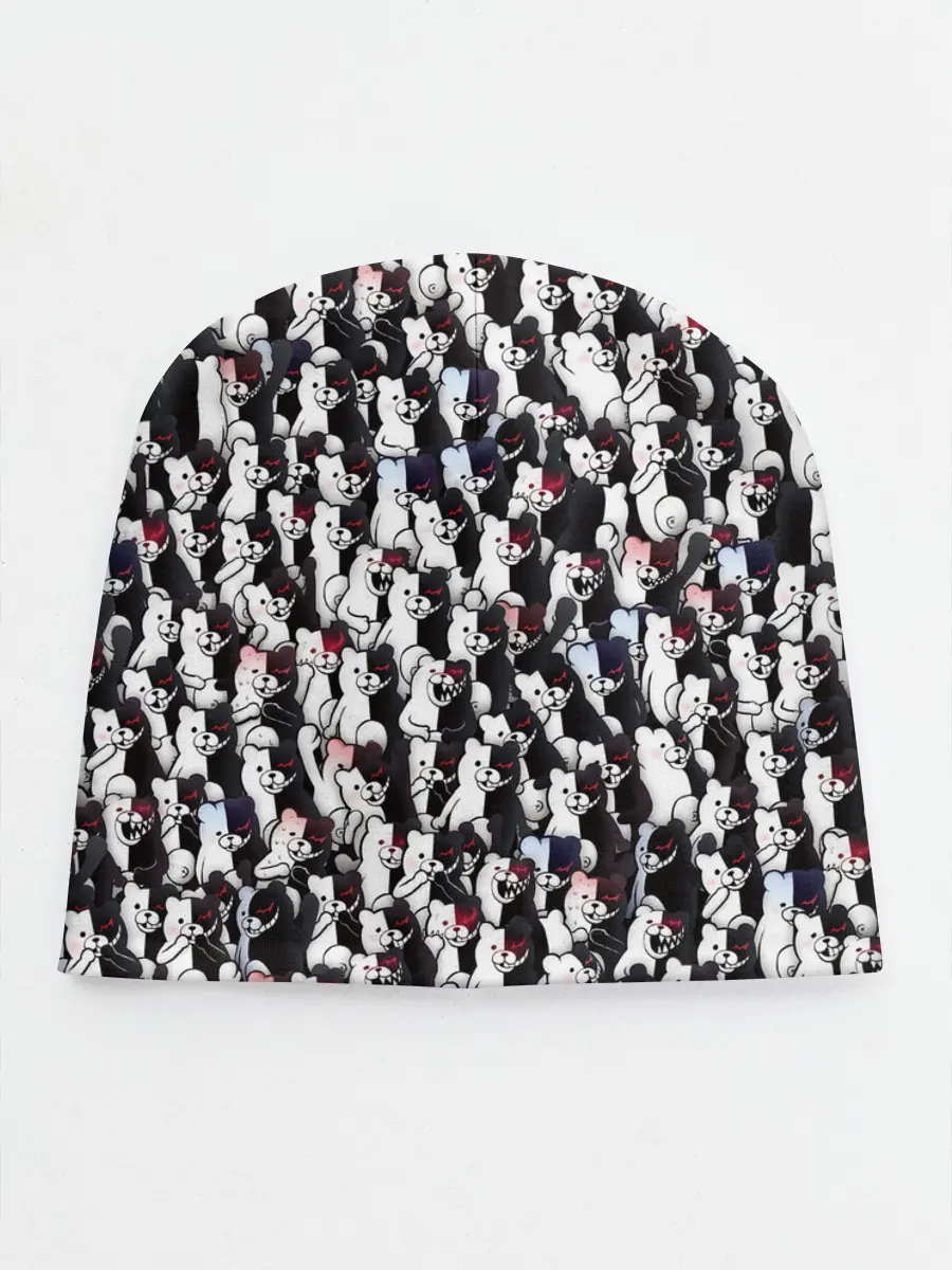 Детская шапка / Черно-белые медведи