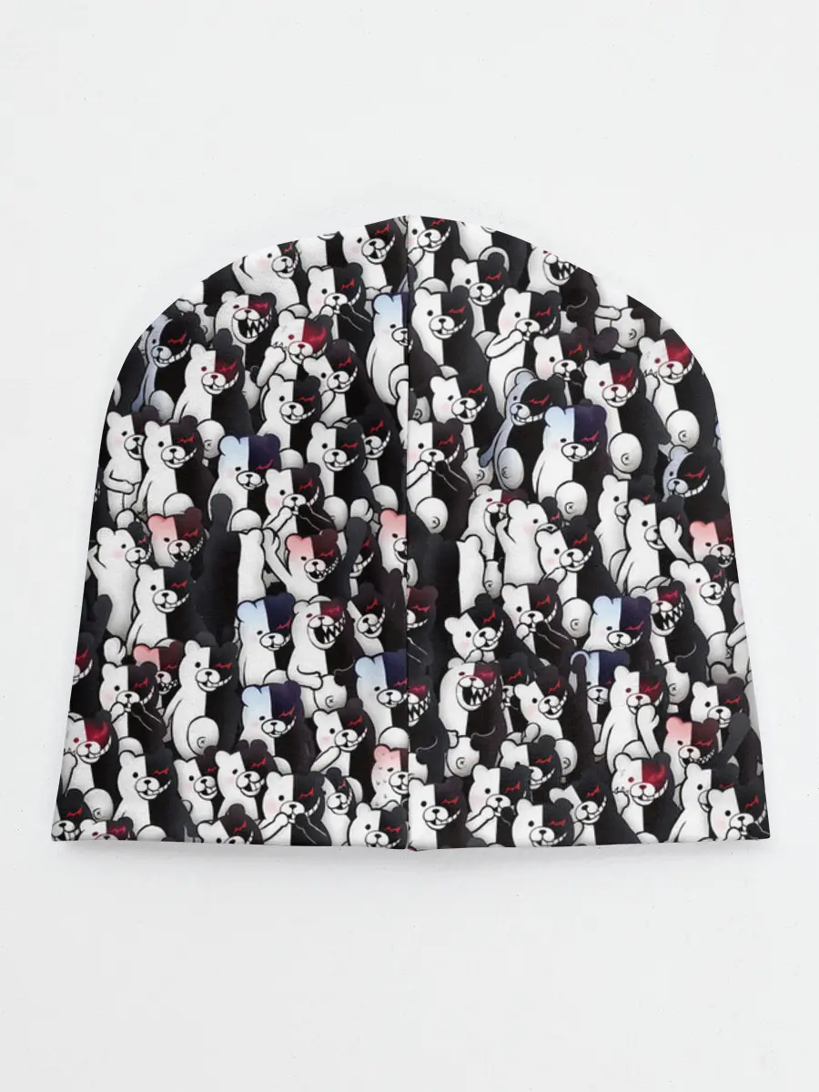 Детская шапка / Черно-белые медведи