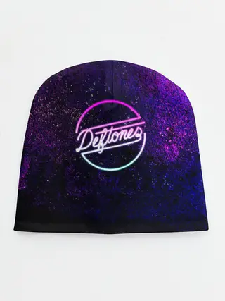 Детская шапка / Deftones. Neon logo