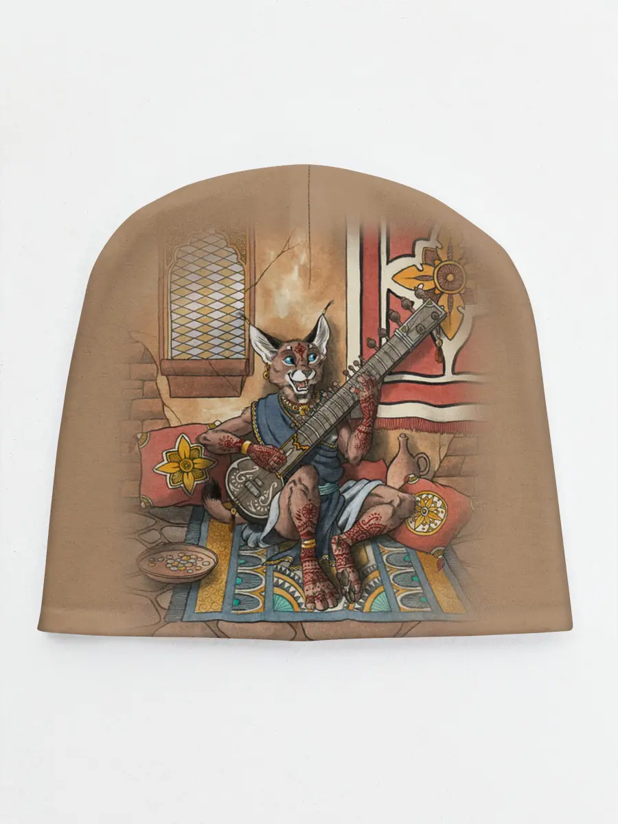 Детская шапка / Кот музыкант #17