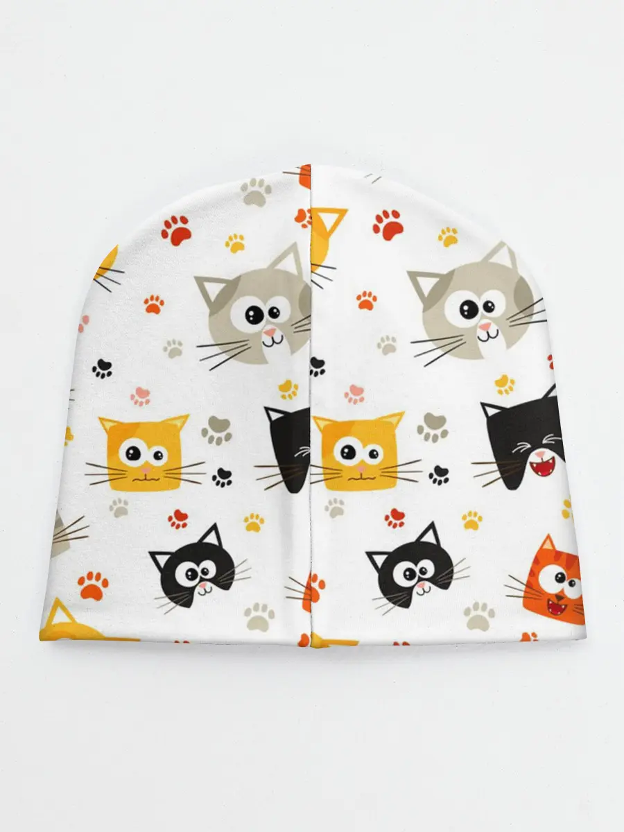 Детская шапка / Котики с лапками