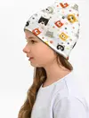 Детская шапка / Котики с лапками