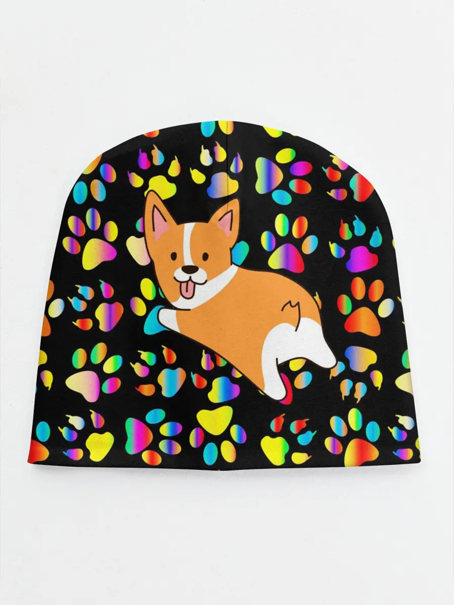 Детская шапка / Корги | Цветные лапки