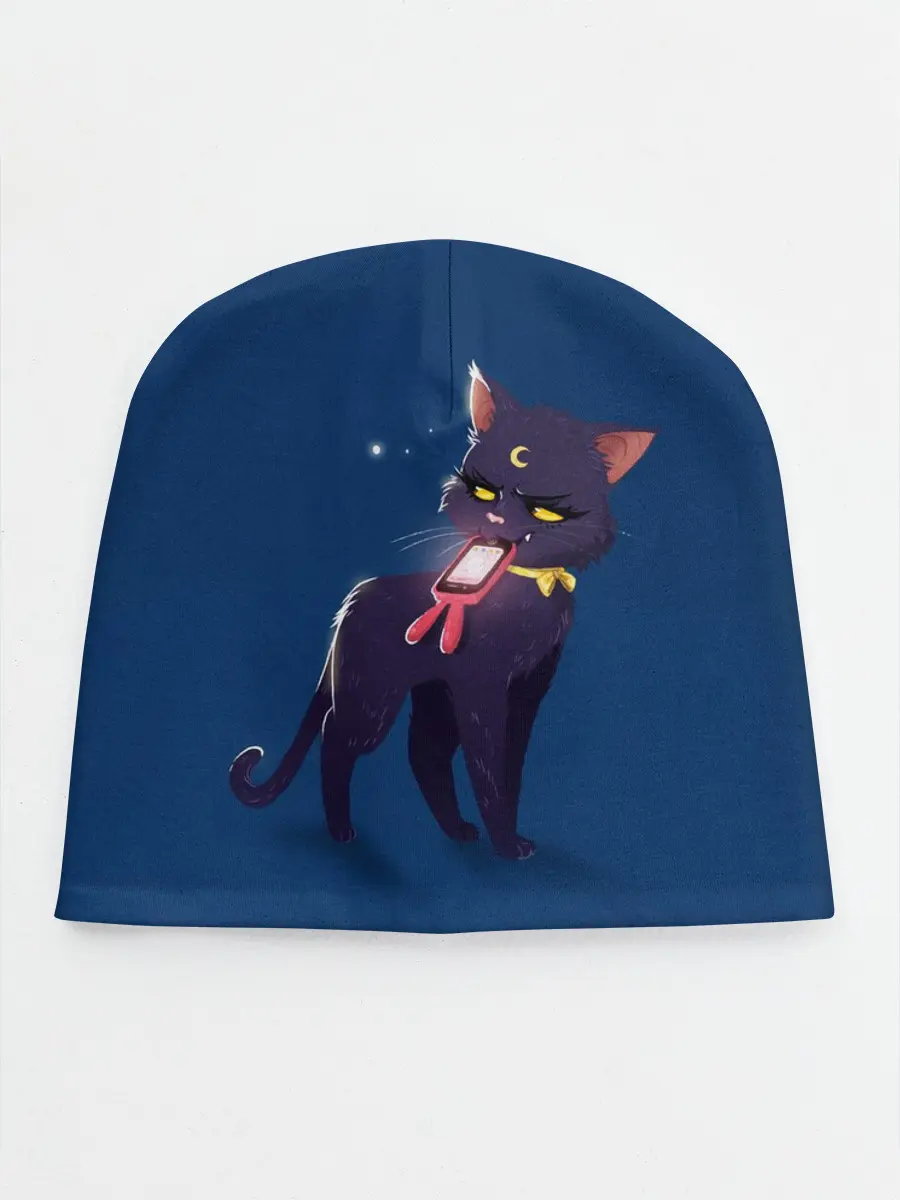 Детская шапка / КИСА С ТЕЛЕФОНОМ