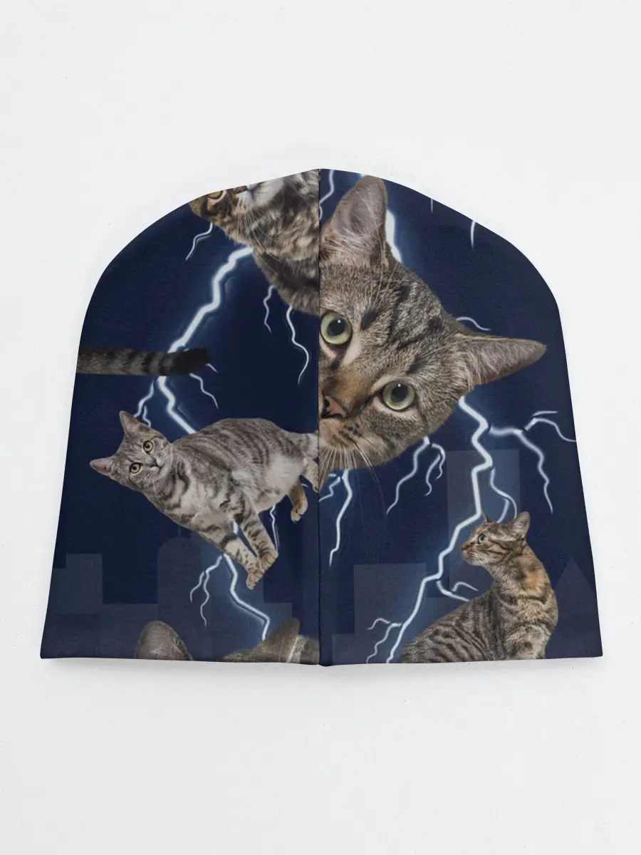 Детская шапка / Коты