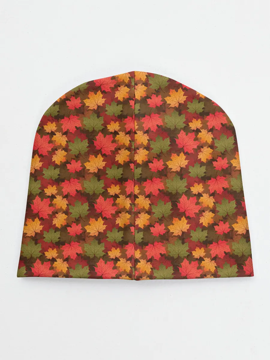 Детская шапка / Maple leaves