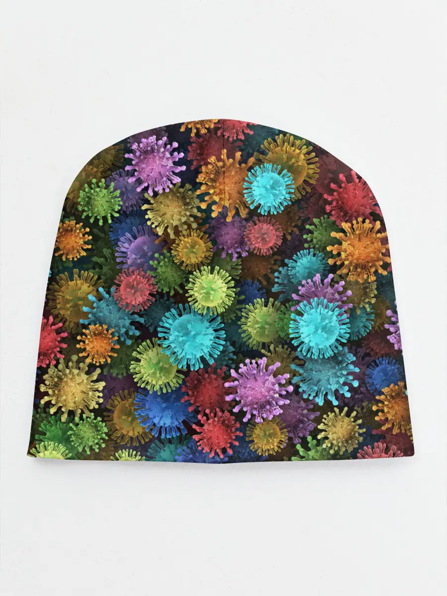 Детская шапка / Разноцветные вирусы
