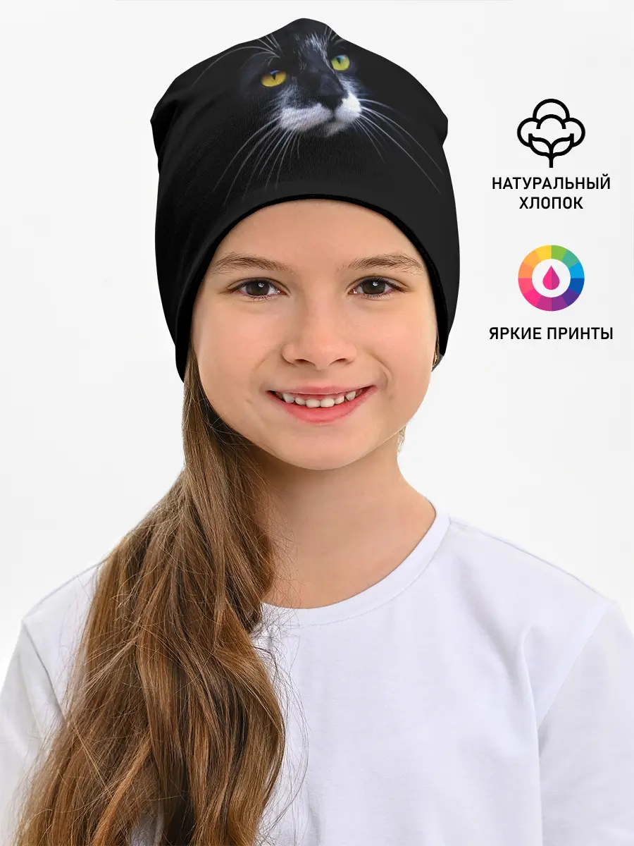 Детская шапка / Кот