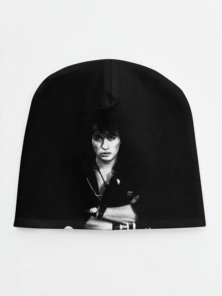 Детская шапка / ВИКТОР ЦОЙ Ч/Б