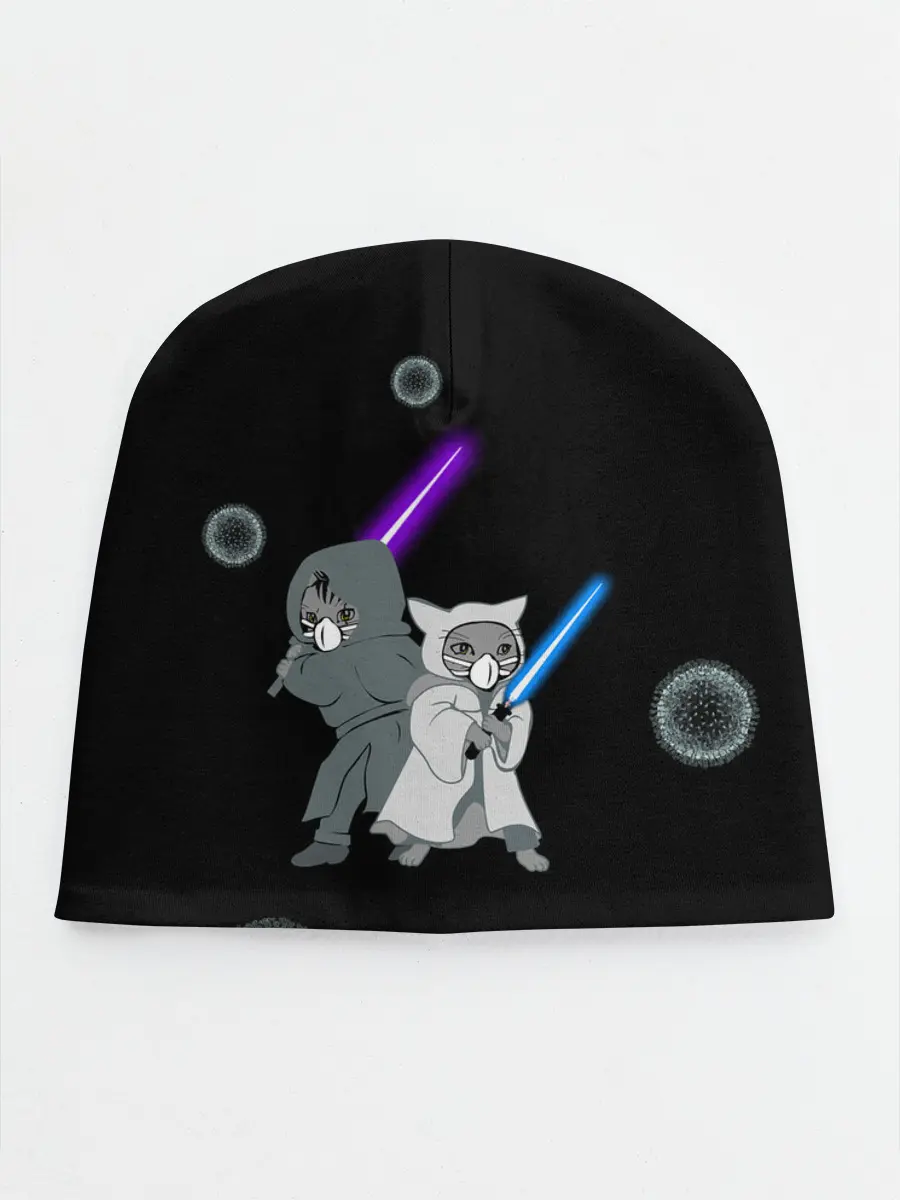 Детская шапка / Котики vs Вирус