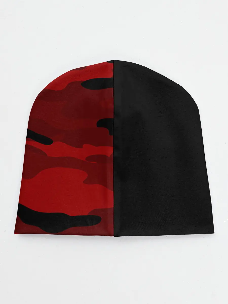 Детская шапка / RED BLACK MILITARY CAMO | КРАСНЫЙ КАМУФЛЯЖ