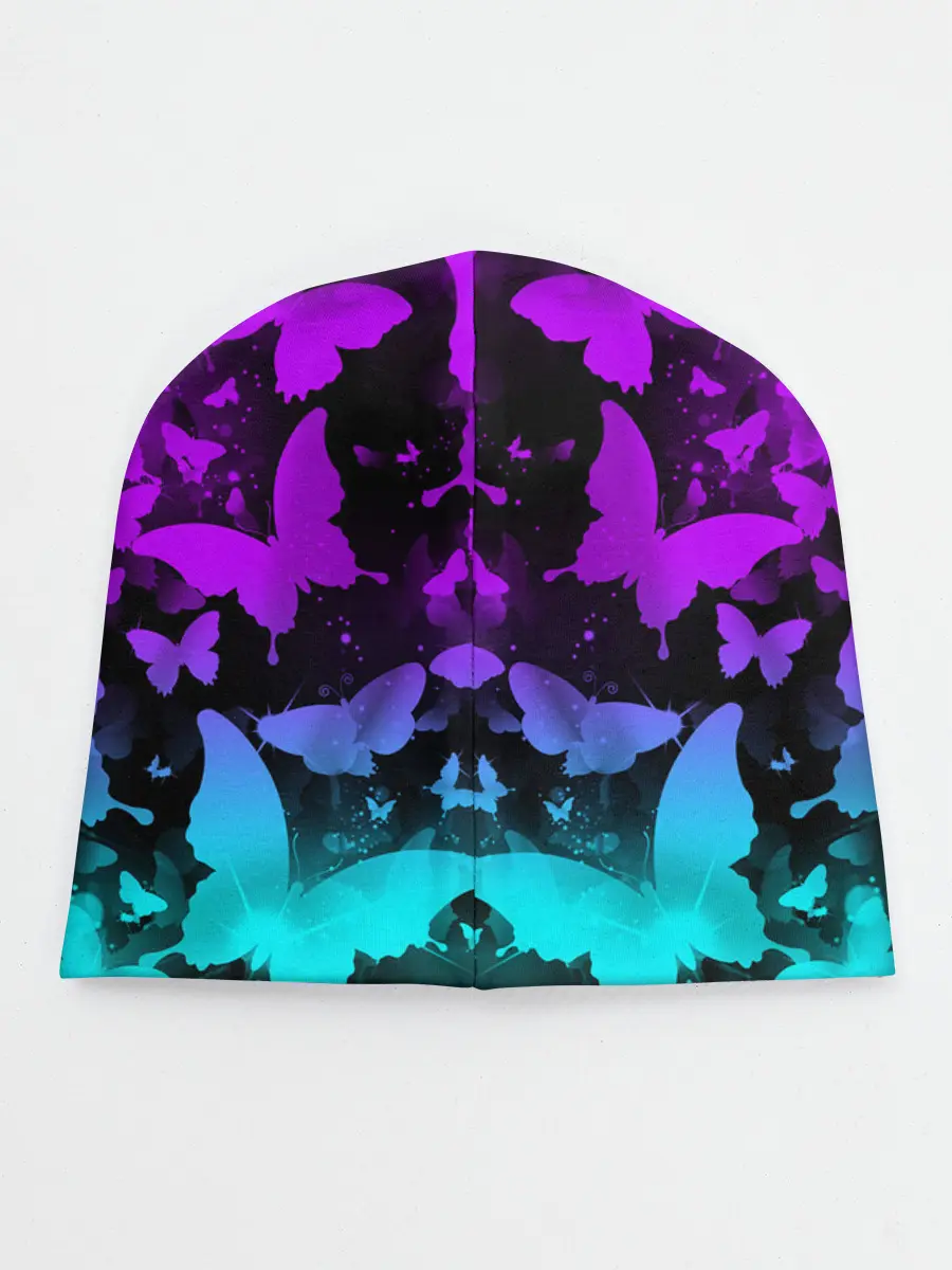 Детская шапка / НЕОНОВЫЕ БАБОЧКИ | NEON BUTTERFLIES