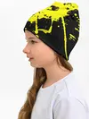 Детская шапка / Хвост Феи желтые брызги