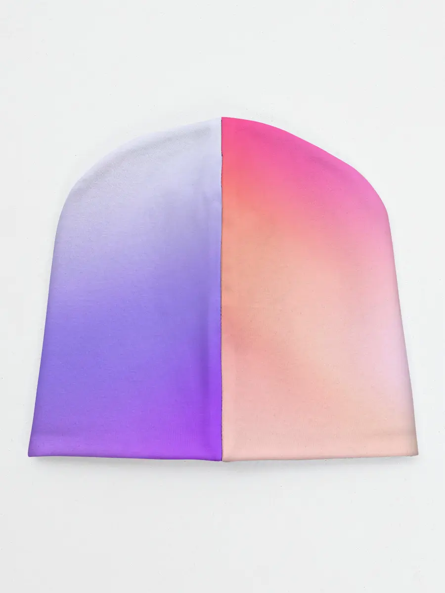 Детская шапка / светлый градиент розовый мода