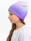 Детская шапка / светлый градиент розовый мода