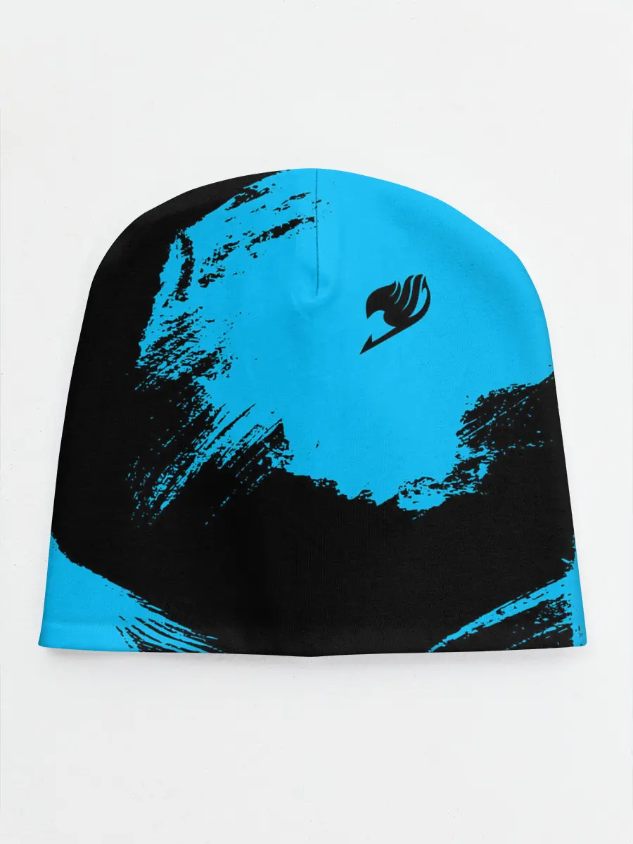 Детская шапка / Хвост Феи синие мазки