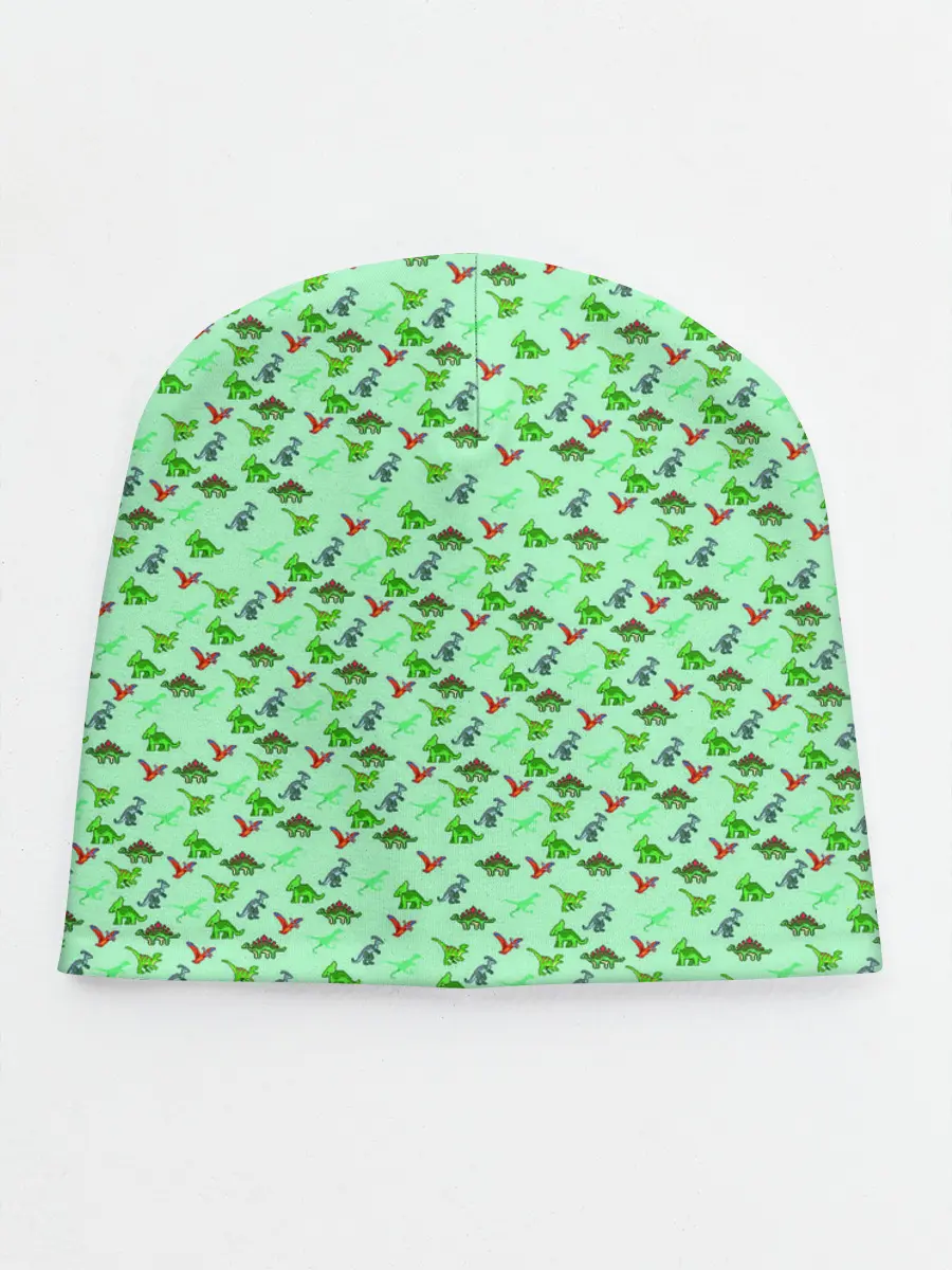 Детская шапка / dinosaurs green