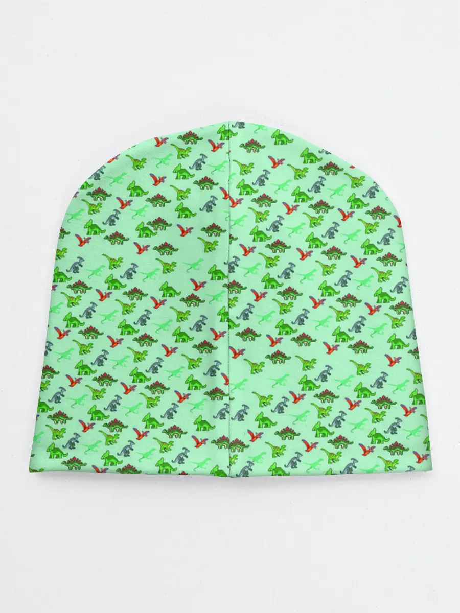 Детская шапка / dinosaurs green