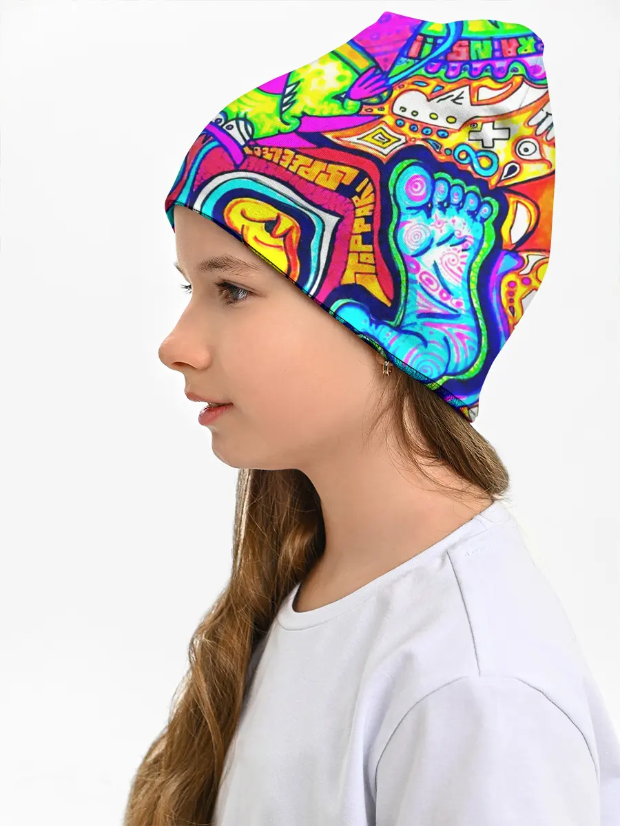 Детская шапка / КИСЛОТНЫЕ РИСУНОК