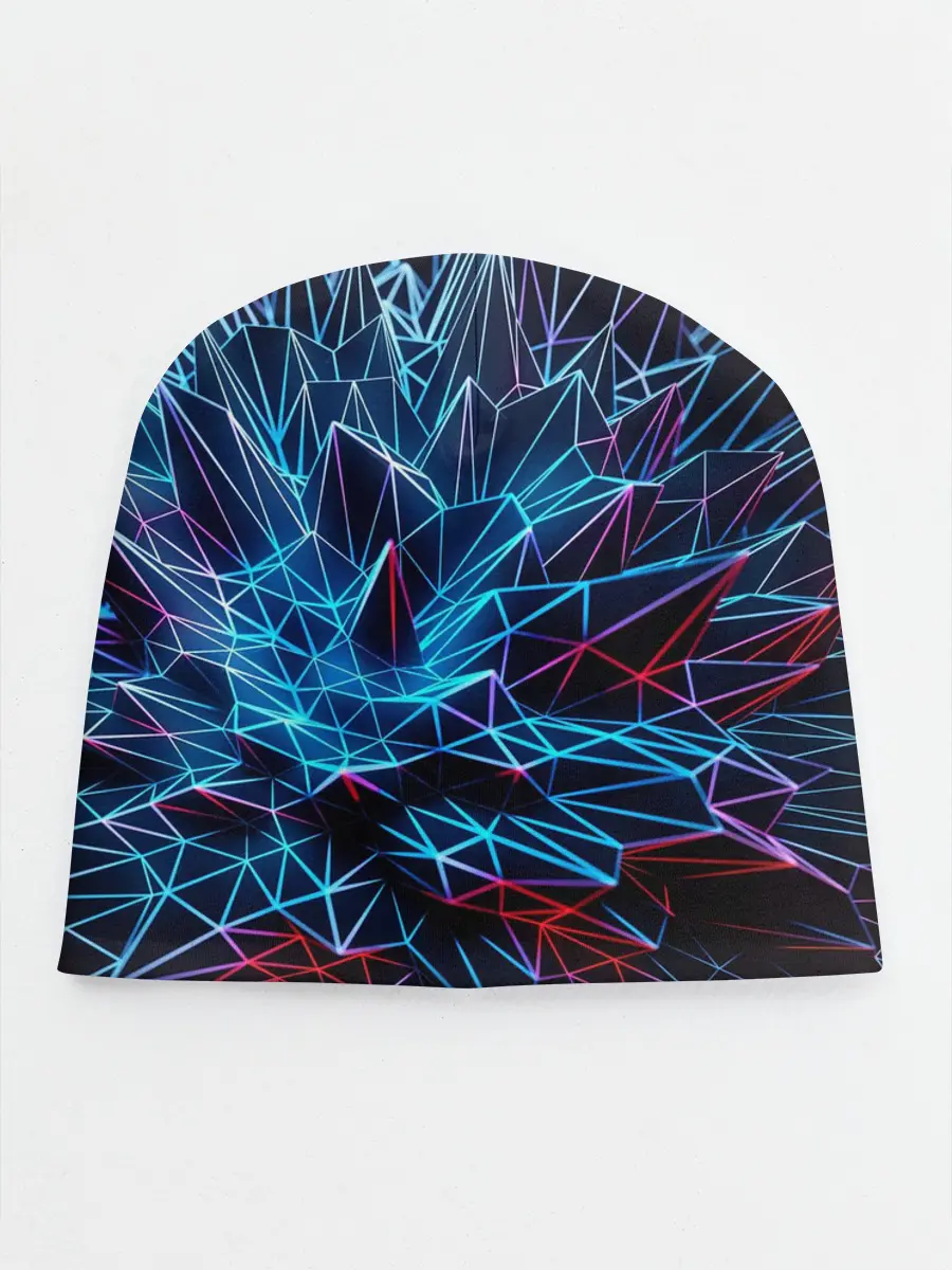 Детская шапка / Синяя абстракция