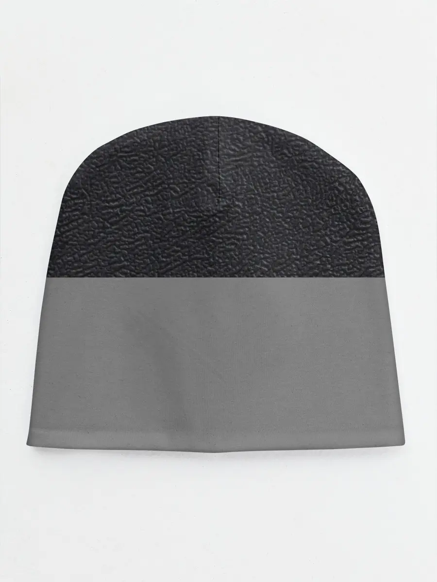 Детская шапка / текстура черная кожа рельеф
