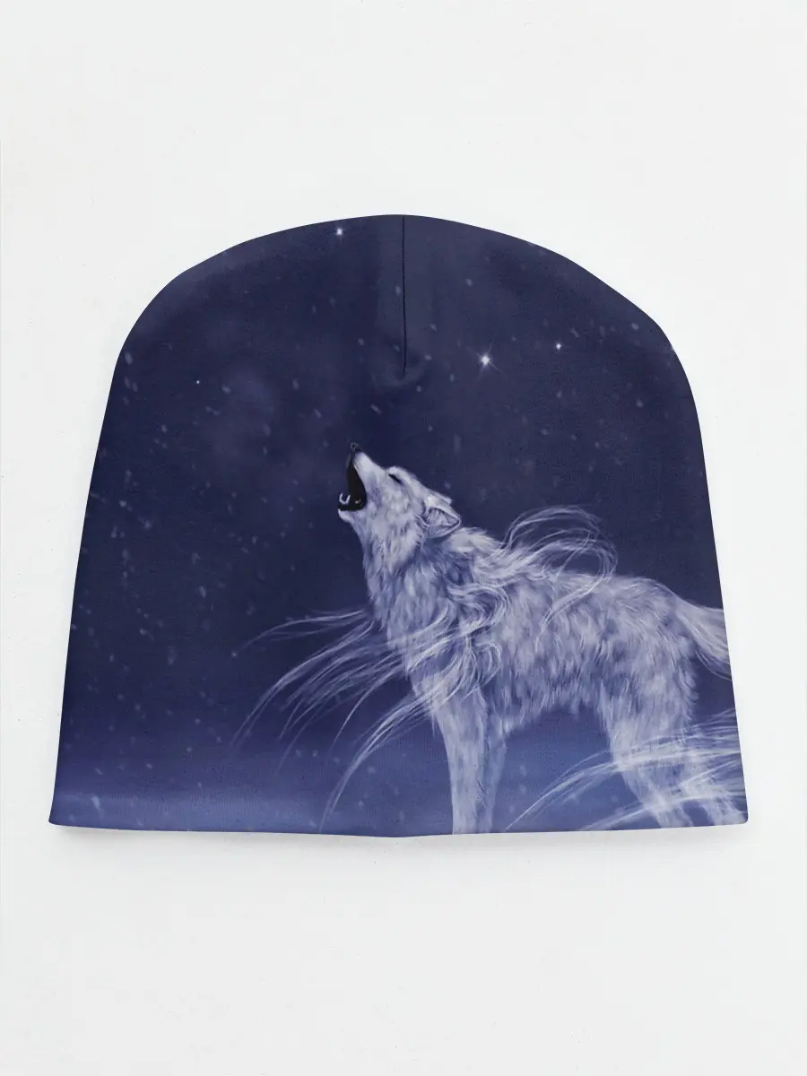 Детская шапка / WOLF WHITE