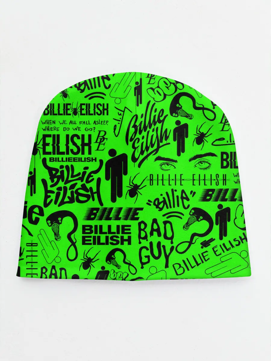Детская шапка / BILLIE EILISH | БИЛЛИ АЙЛИШ LOGOBOMBING