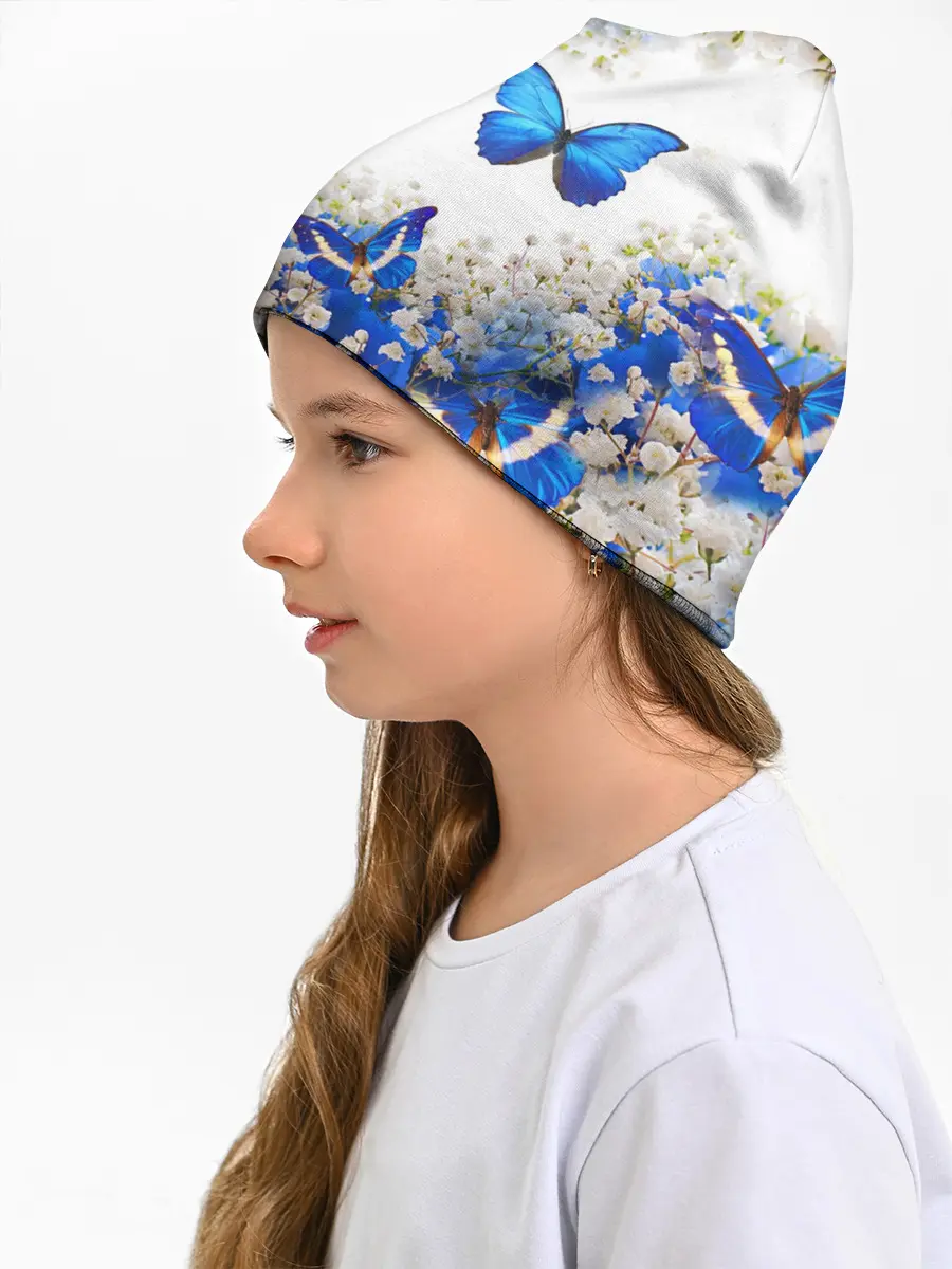 Детская шапка / Butterfly | Blue White