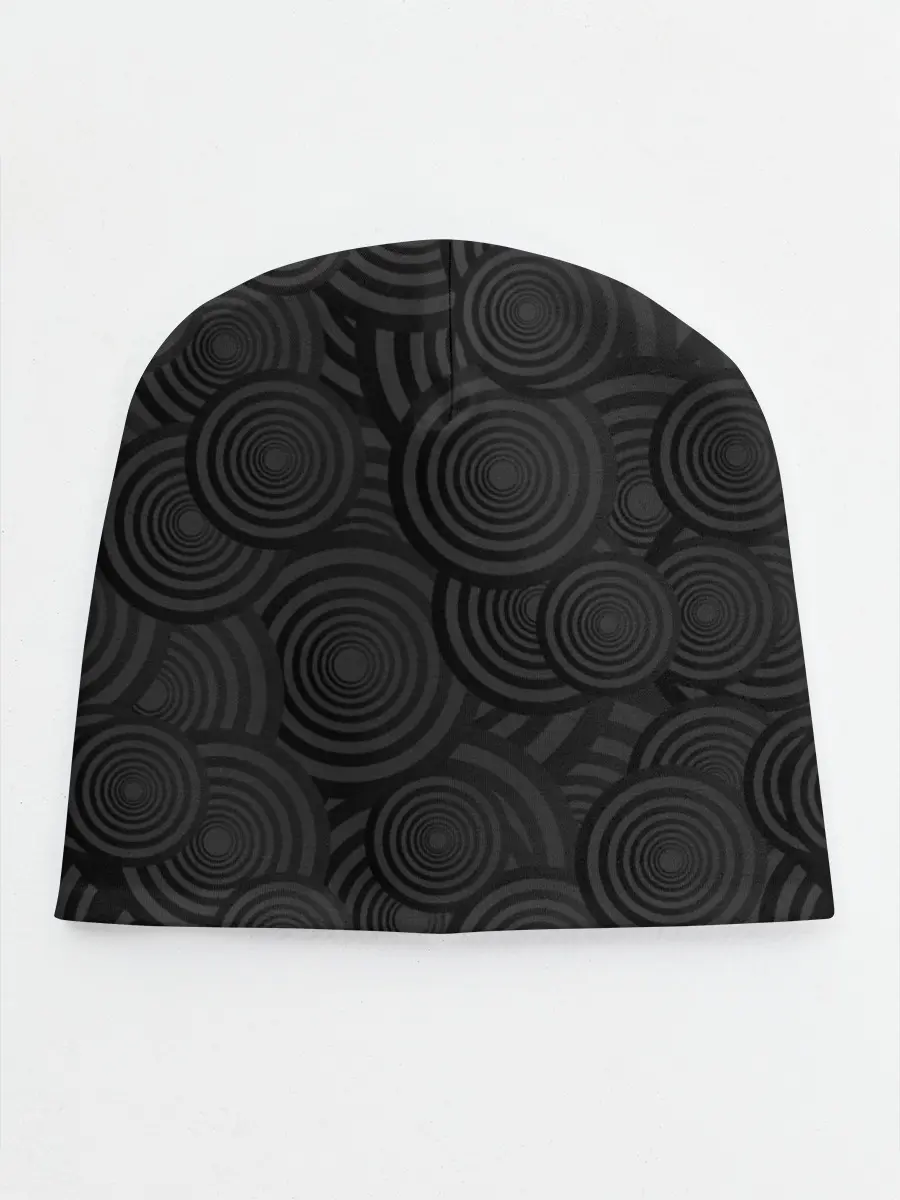 Детская шапка / Круги черный узор геометрия