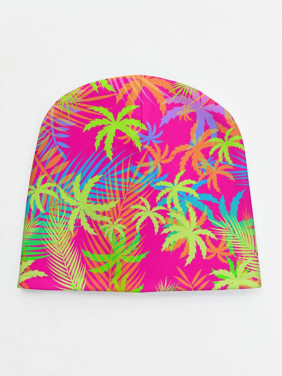 Детская шапка / ПАЛЬМЫ / ТРОПИКИ
