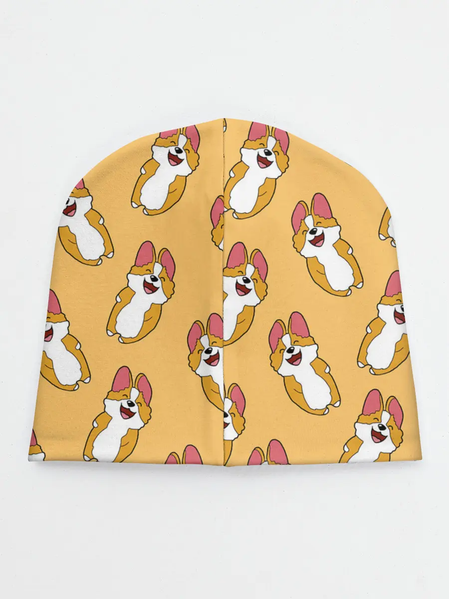 Детская шапка / Радость Корги паттерн