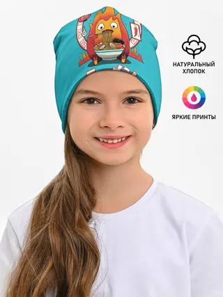 Детская шапка / Calcifer & ramen