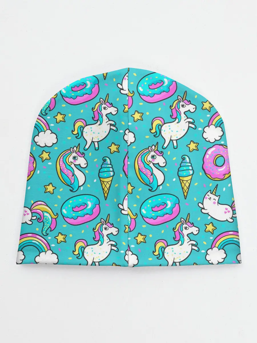 Детская шапка / Turquoise unicorn