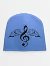Детская шапка / Скрипичный ключ и крылья ноты
