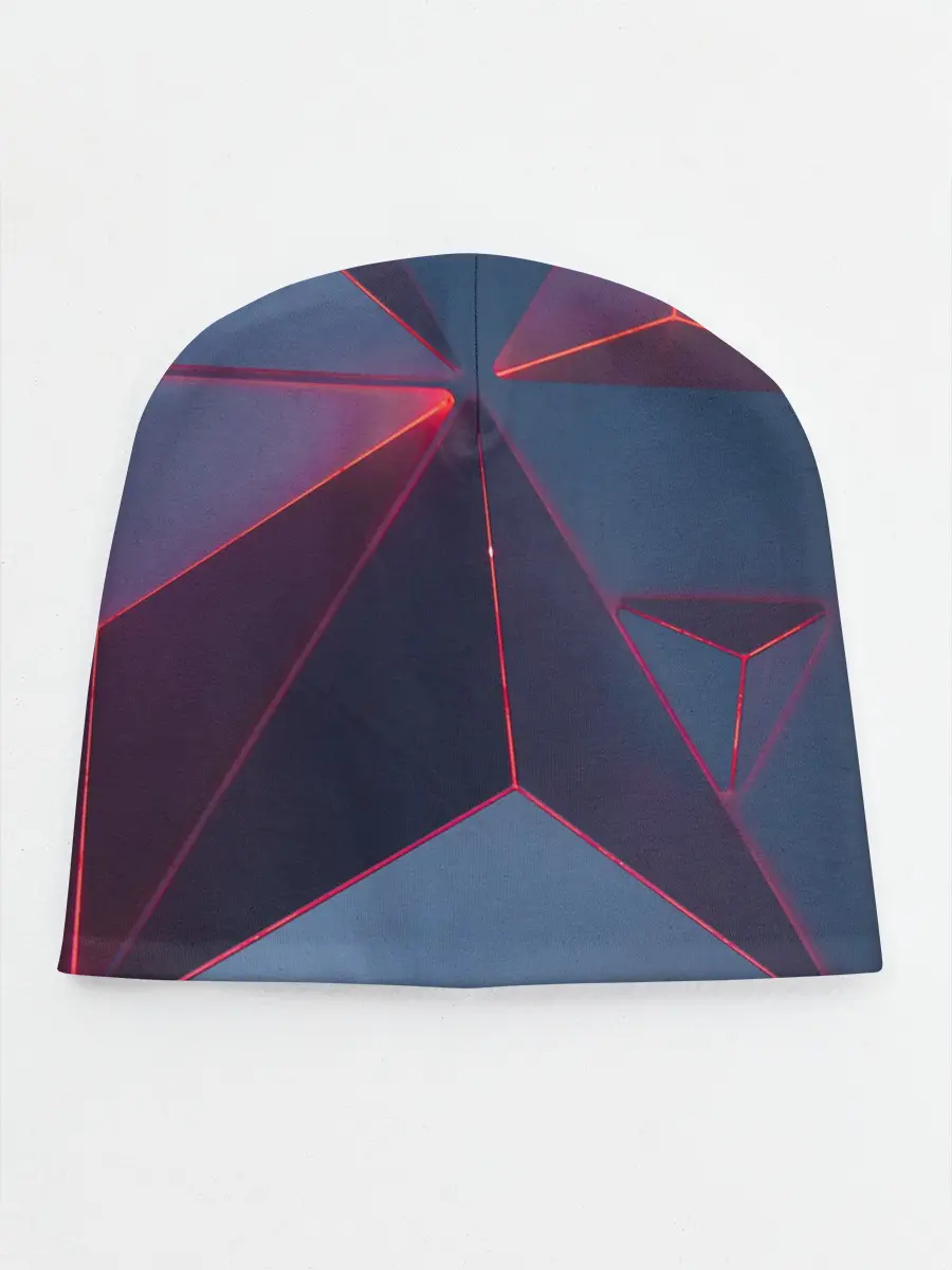 Детская шапка / Неоновый треугольник.