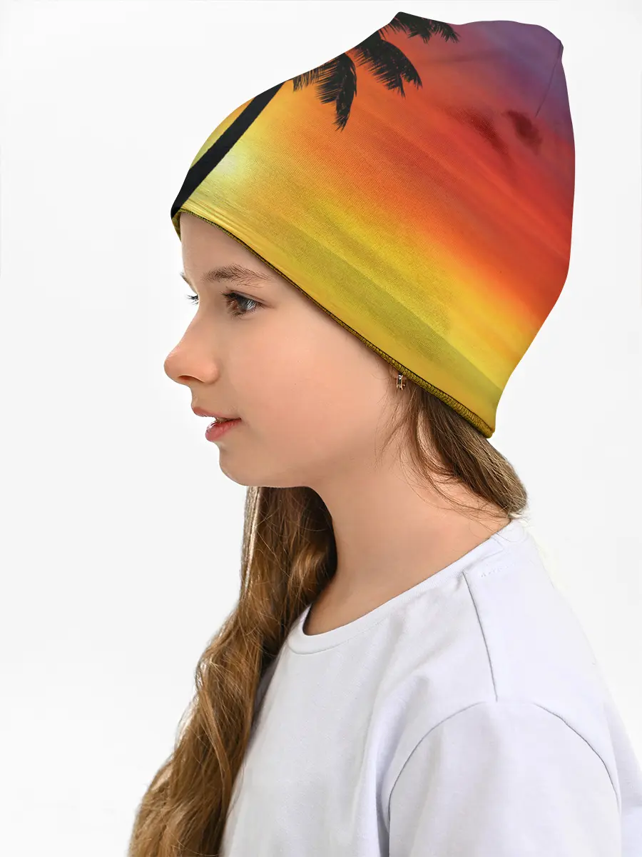 Детская шапка / ТРОПИЧЕСКИЕ ПАЛЬМЫ.