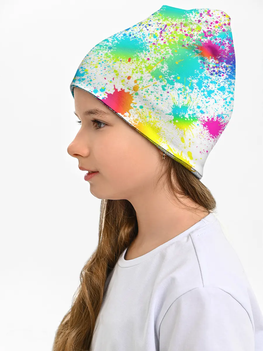 Детская шапка / БРЫЗГИ НЕОНА