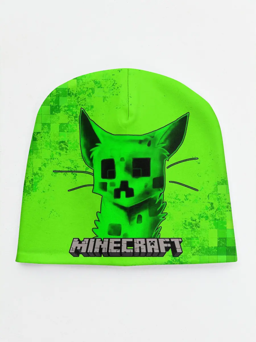 Детская шапка / MINECRAFT CREEPER CAT