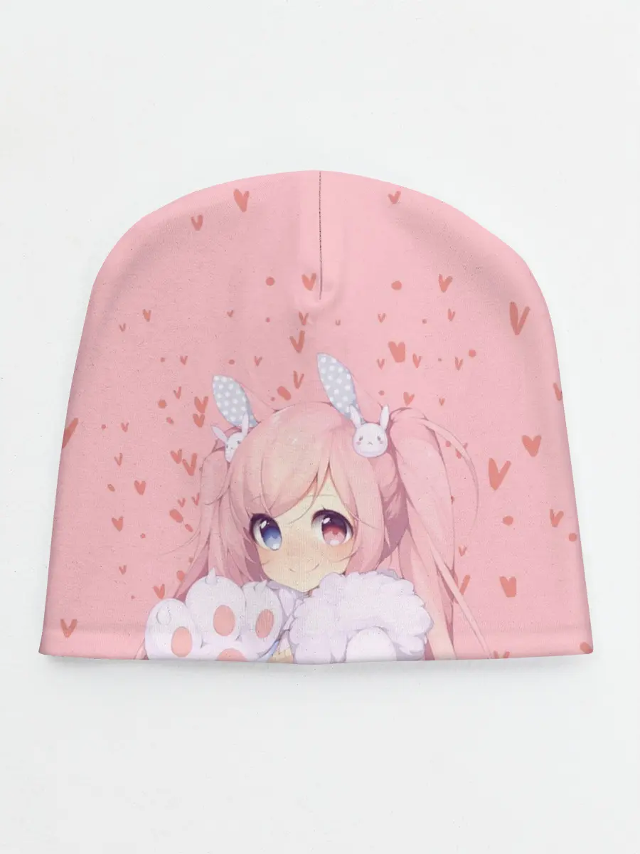 Детская шапка / Catgirl pink