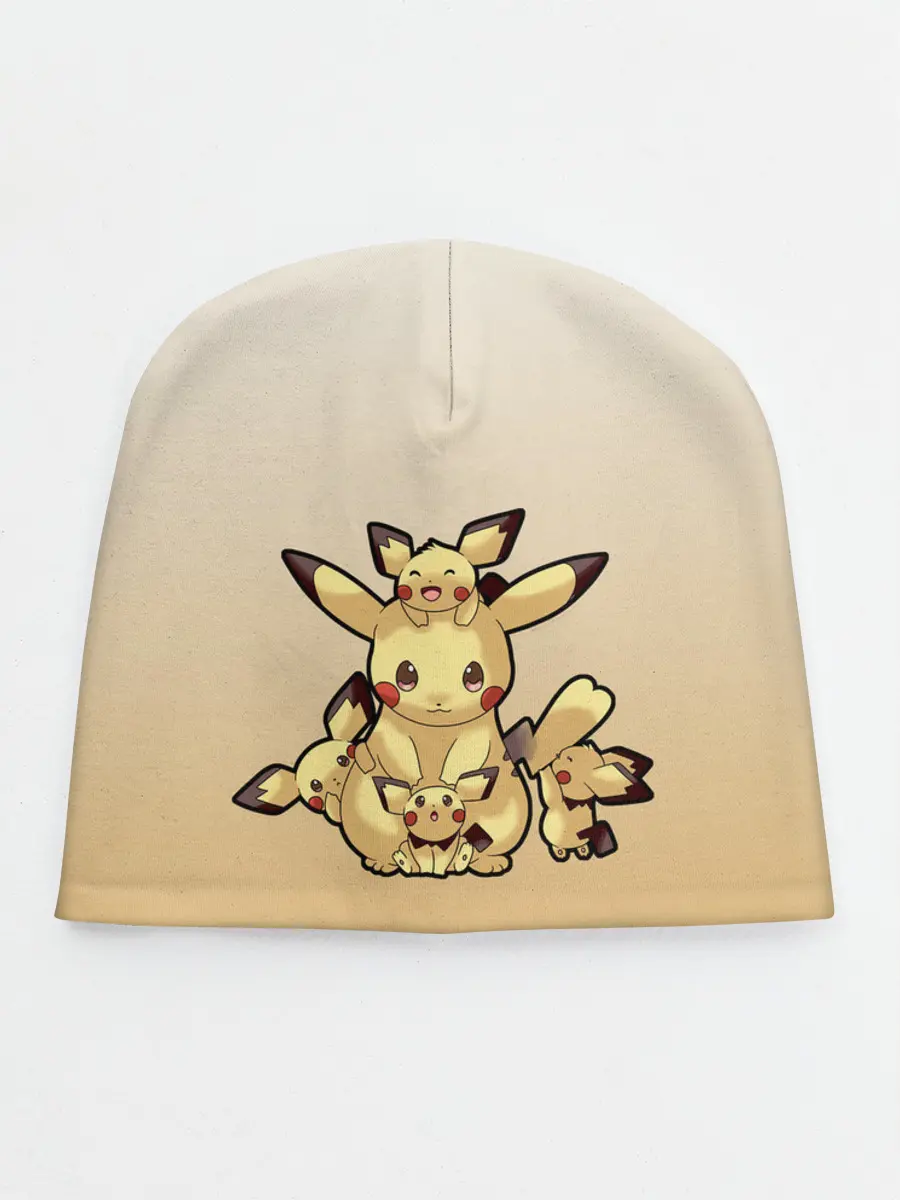 Детская шапка / Семейство Пикачу мило арт