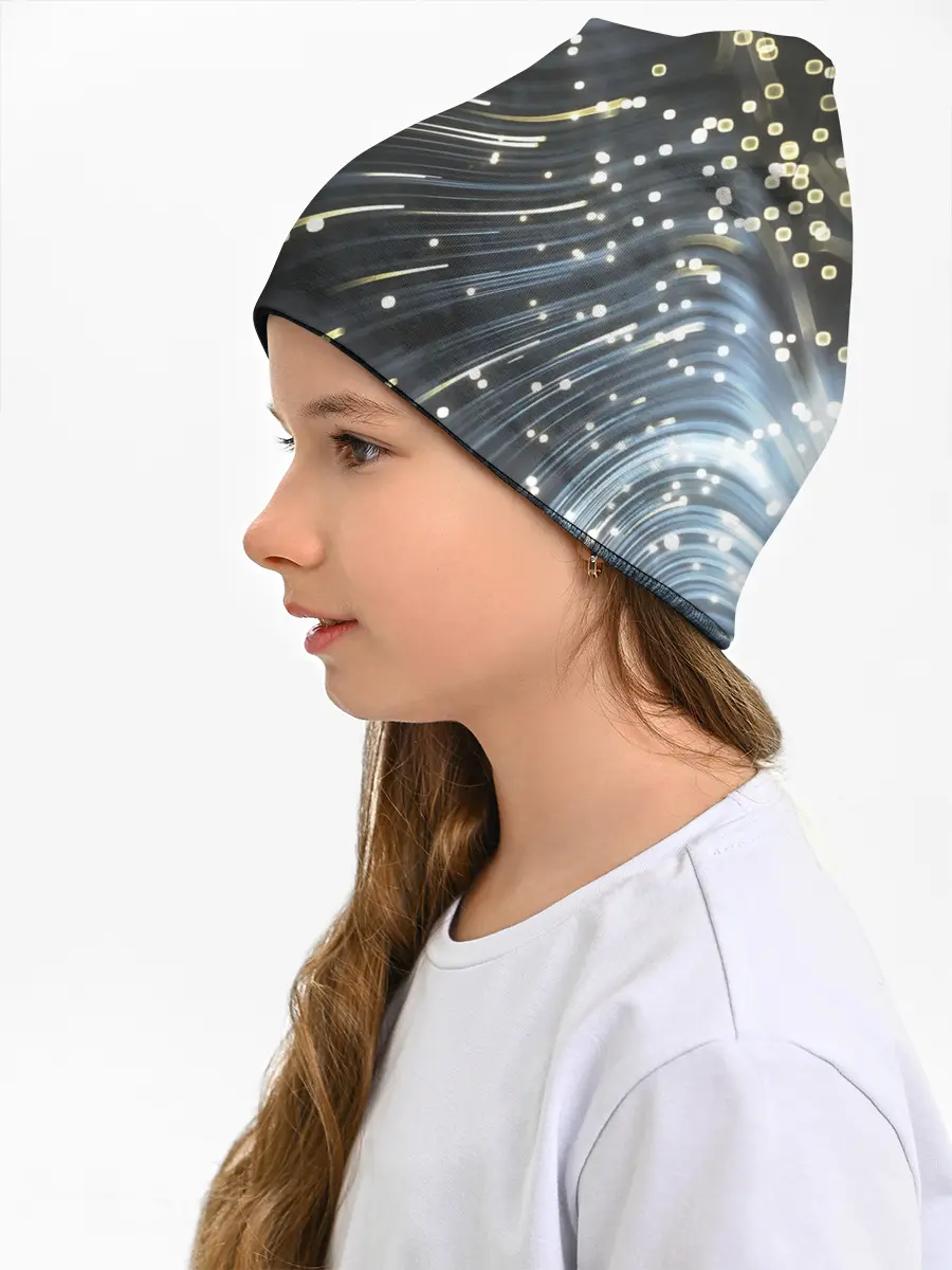 Детская шапка / Абстракция искры полосы боке