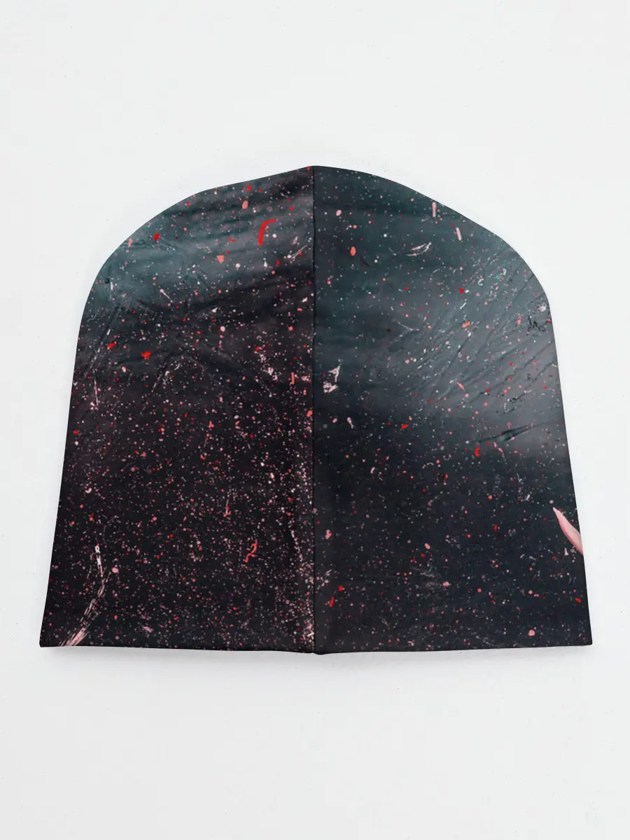 Детская шапка / Абстракция краска разводы кап