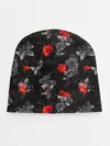Детская шапка / Красные цветы
