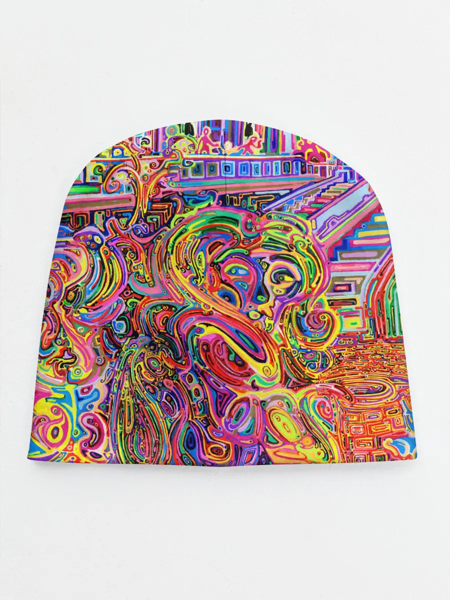 Детская шапка / НЕОНОВЫЕ ЛИНИИ / АБСТРАКЦИЯ