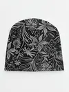 Детская шапка / Флора | Черно Белая